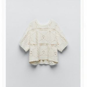 Open back zara sweater